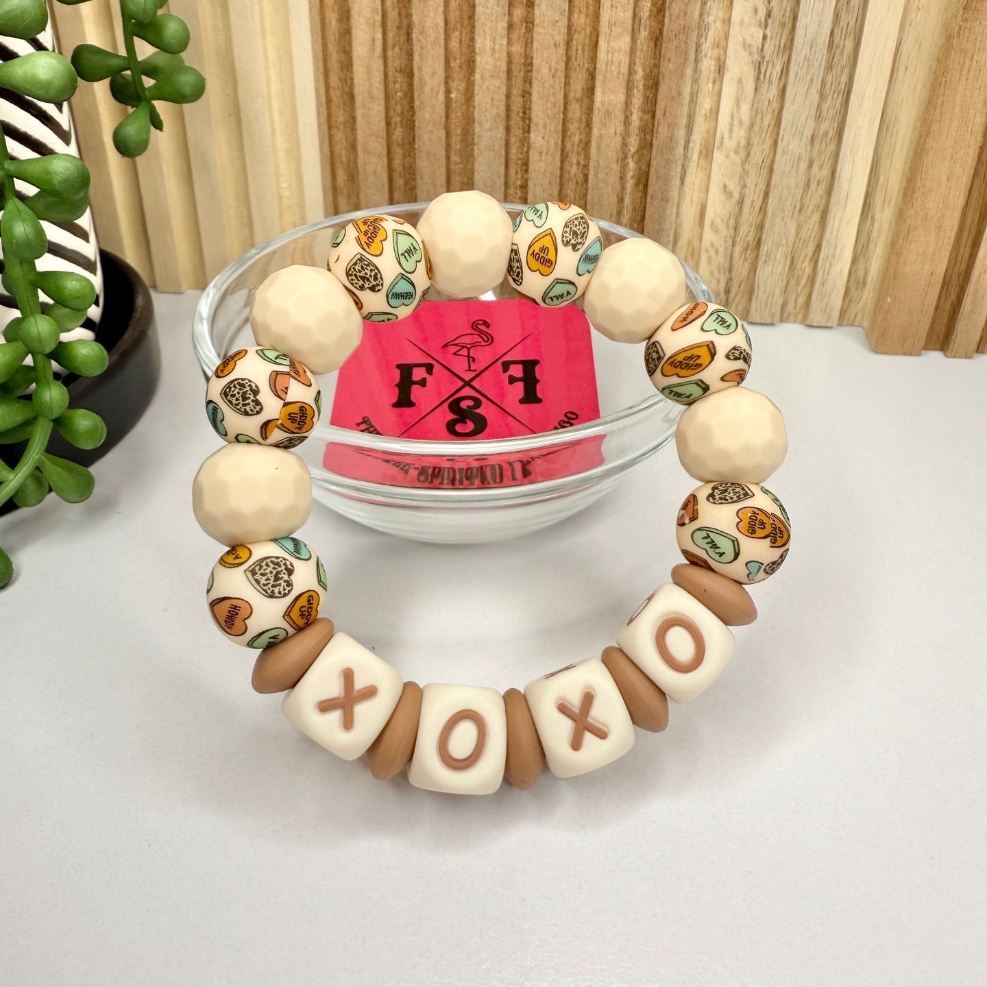 Western Hearts Beige Freezer Ring